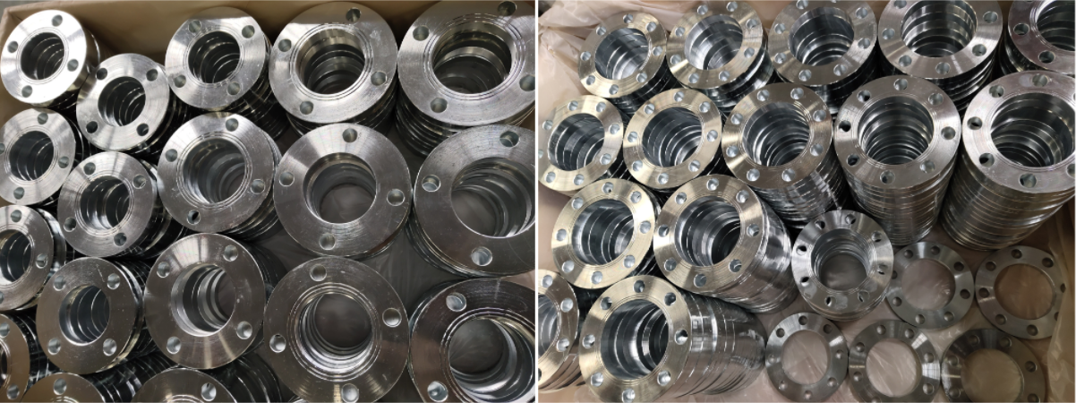 1800pcs Galvanized En1092 Forged Type 01A Pn10 Plate Pipe Flanges ແມ່ນສໍາເລັດ!